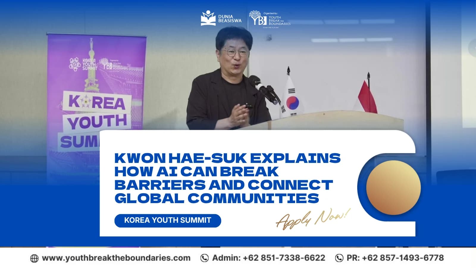 Kwon Hae-suk Explores AI for Inclusive Global Communities at Korea Youth Summit 2026