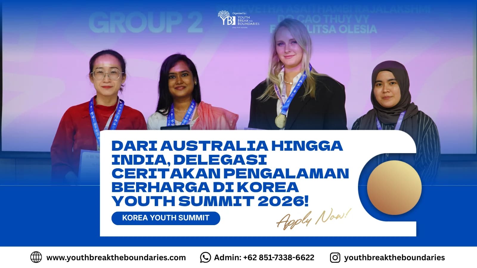 Dari Australia hingga India, Delegasi Ceritakan Pengalaman Berharga di Korea Youth Summit 2026