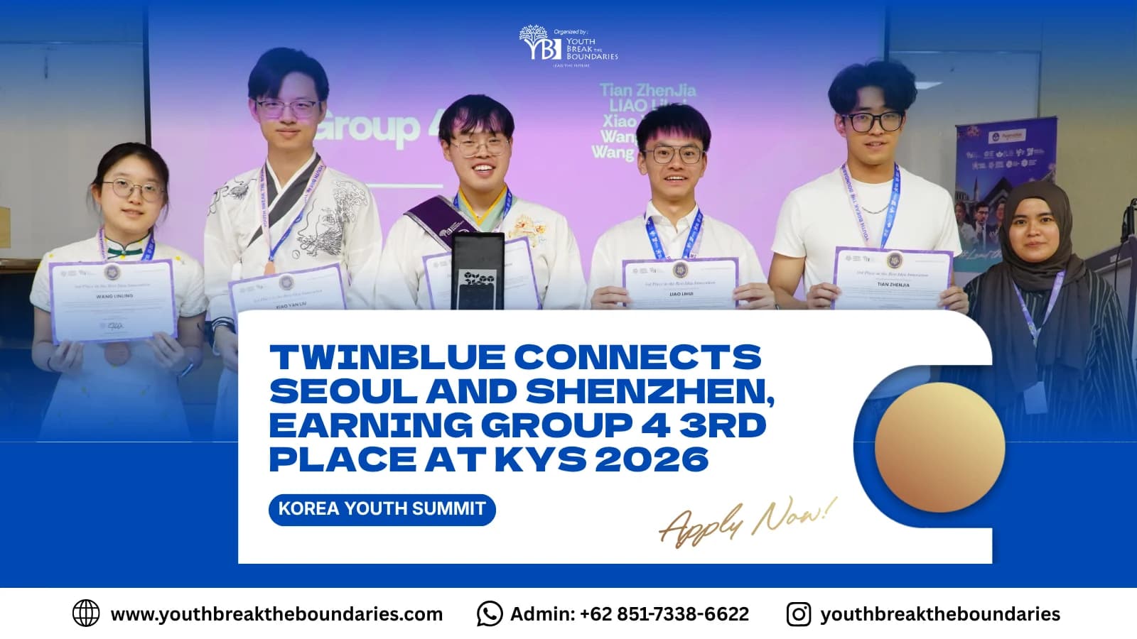 TwinBlue Connects Seoul and Shenzhen, Earning Group 4 3rd Place at KYS 2026