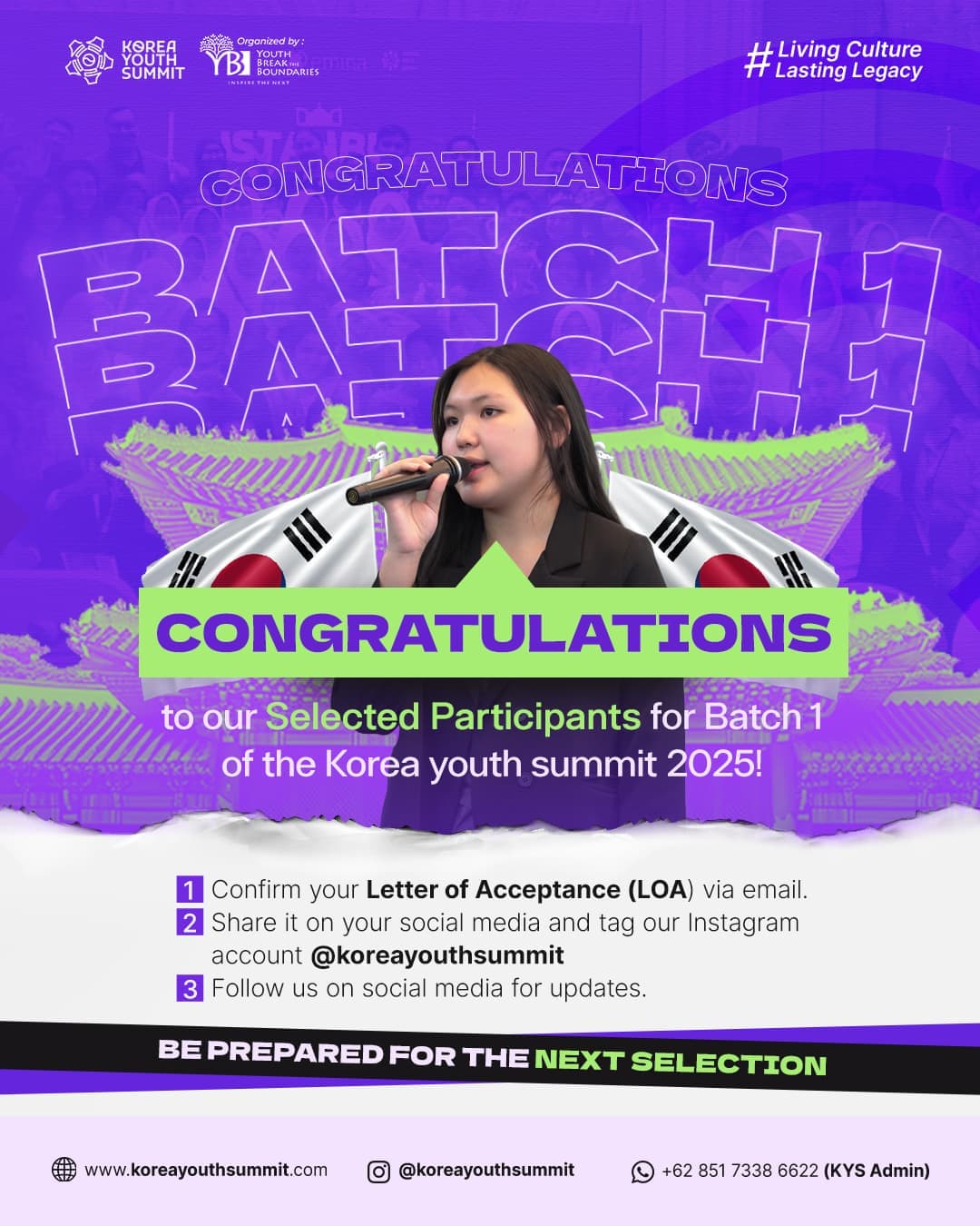 Korea Youth Summit 2025 Announces Batch 1 Selected Participants