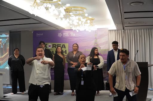 New Zealand Delegation Stuns Audience with Powerful HAKA Performance at Korea Youth Summit 2025